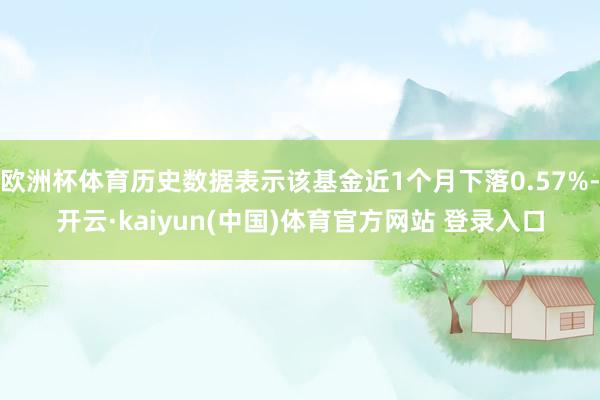 欧洲杯体育历史数据表示该基金近1个月下落0.57%-开云·kaiyun(中国)体育官方网站 登录入口