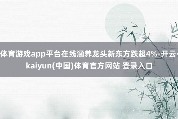 体育游戏app平台在线涵养龙头新东方跌超4%-开云·kaiyun(中国)体育官方网站 登录入口